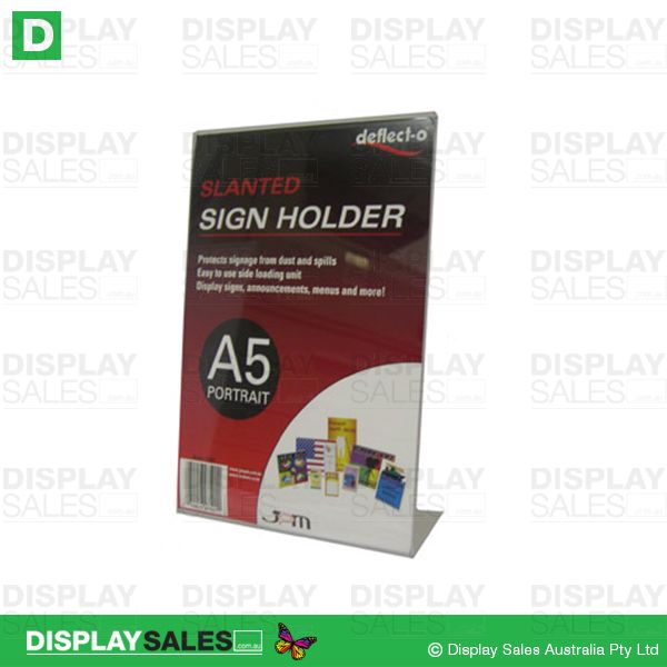 A5 Size Slanted Sign Holders, Portrait - 47501