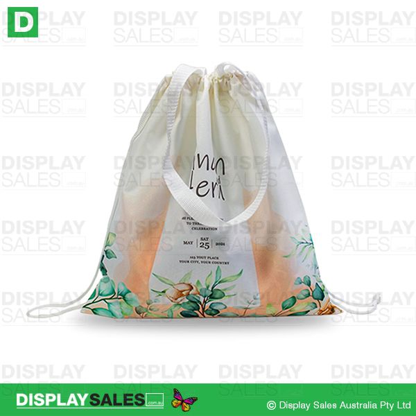 Custom Printed Drawstring Closure Tote Bag