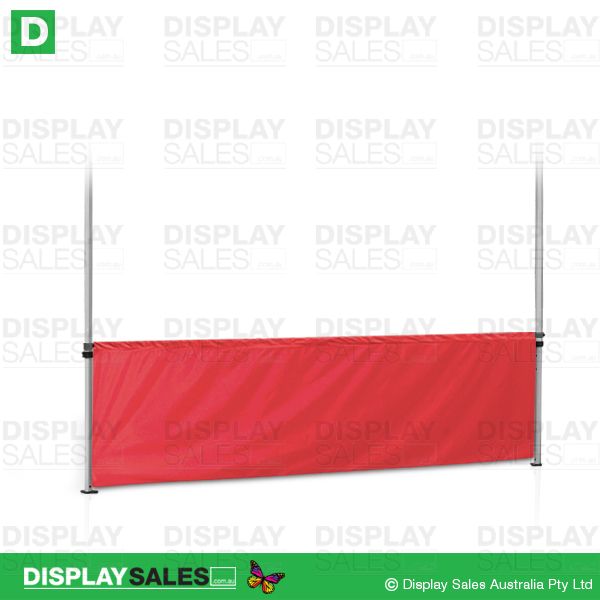 Folding Marquee (3x3) - Half Wall Panel, Red- (Fabric Panel only !)
