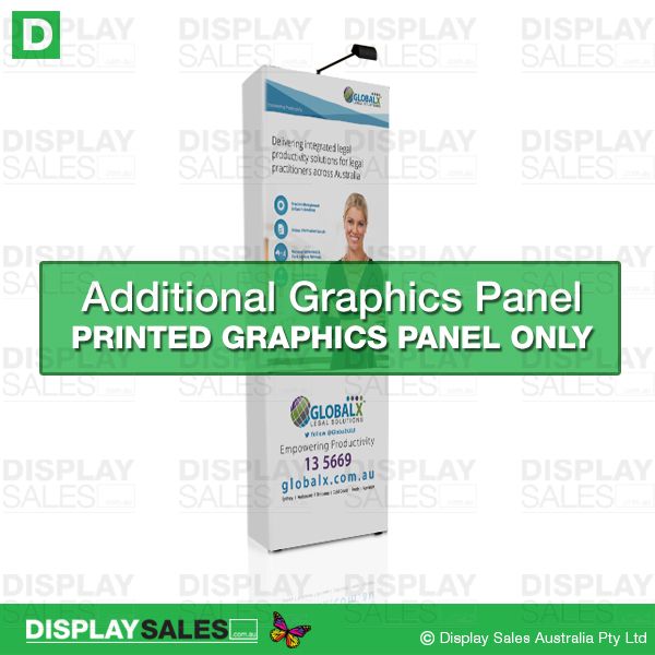 Replacement Graphics Panel For 4ft Fabric Popup Display  ( Fabric Panel only ! )