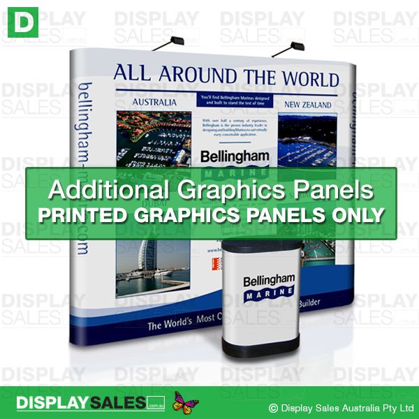 Replacement Graphics Panel For 8ft Straight Popup Display  (Panels only !)