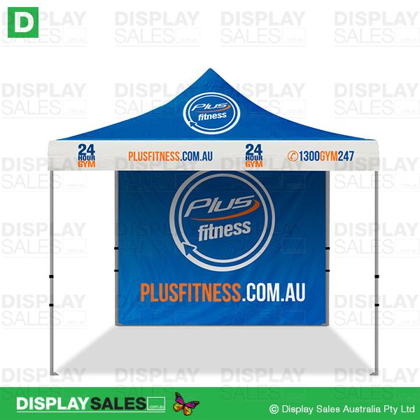 Folding Marquee 3 x 3 System with Full Color Branded Roof & Back Wall