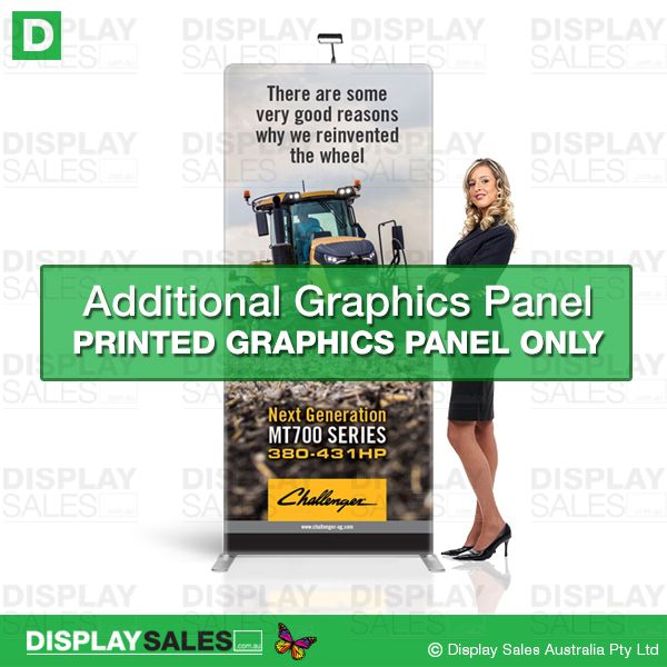 Replacement Graphics Panel For 800mm Wide Straight Wavleine Display  ( Fabric Panel only ! )