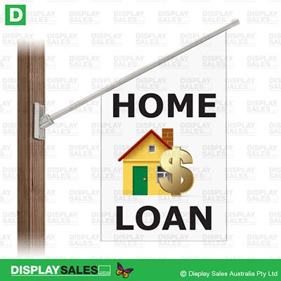 Point-sign flag -  "HOME LOAN"
