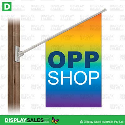 Point-sign flag -  "OPP SHOP"