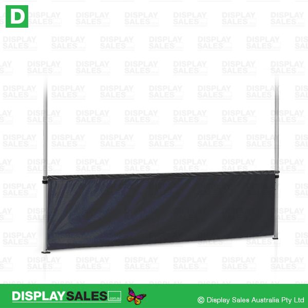 Folding Marquee (3x3) - Half Wall Panel, Black - (Fabric Panel only !)
