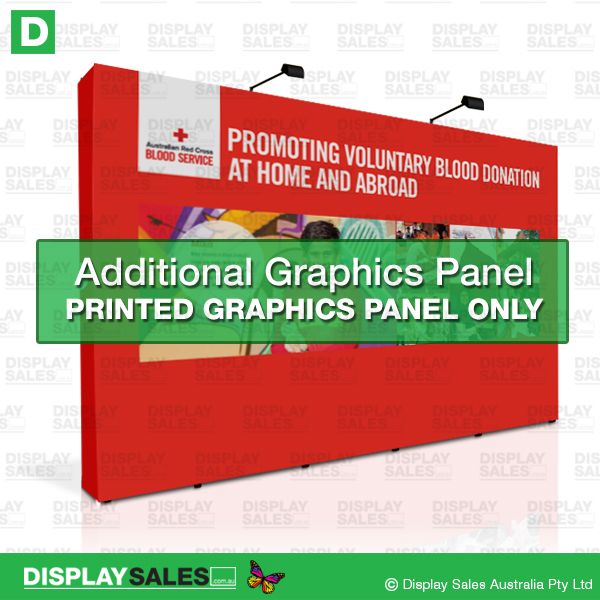 Replacement Graphics Panel For 12ft Fabric Popup Display  ( Fabric Panel only ! )