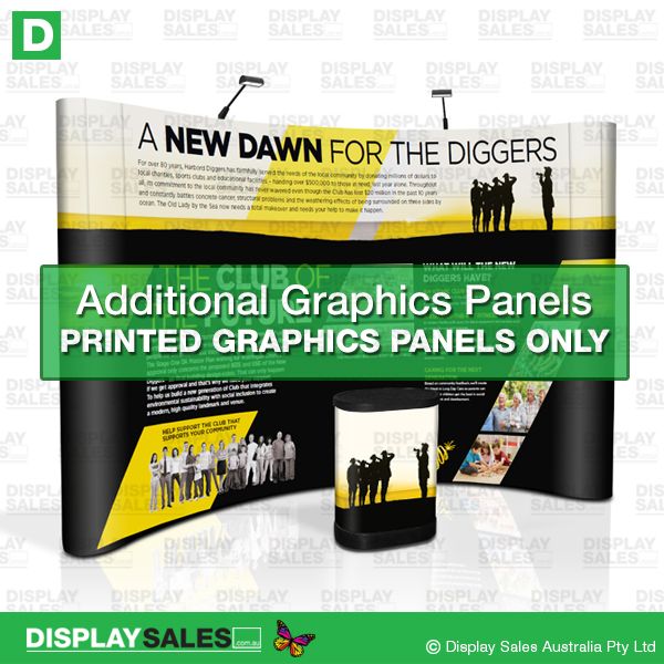 Replacement Graphics Panel For 10ft Curved Popup Display  (Panels only !)