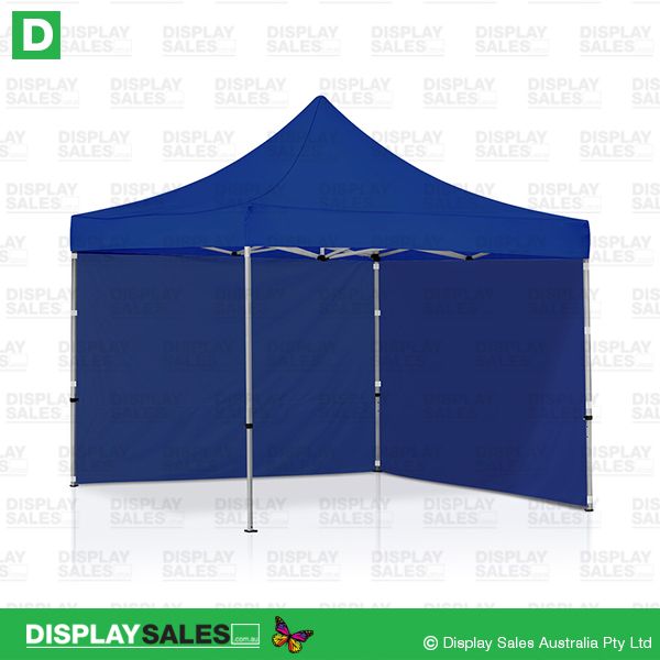 Folding Marquee - 3m x 3m System With Blue Roof + 2 Walls