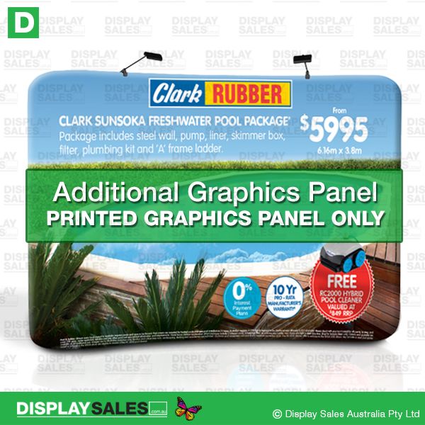 Replacement Graphics Panel For 10ft Curved Wavleine Display  ( Fabric Panel only ! )