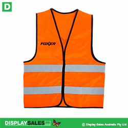 Custom Printed Fluorescent Safety Vest With Velcros Closure