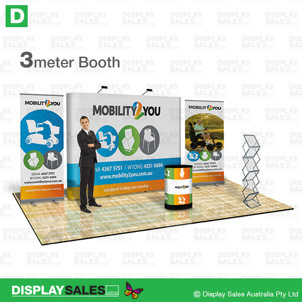 Exhibition Package Deal 33-02: 3 meter Wide Booth Solution