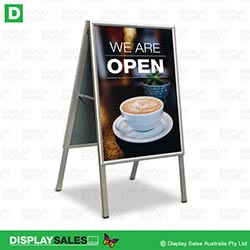 Economy Snap Lock A-Frame - (Clip frame), Double Sided - A1 Poster (Square Corners)