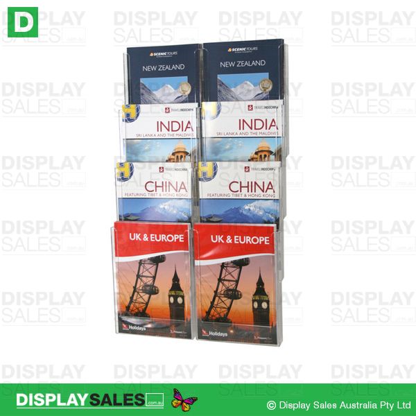 8 X A4 Pocket Standard Linking Wall Display Kits 