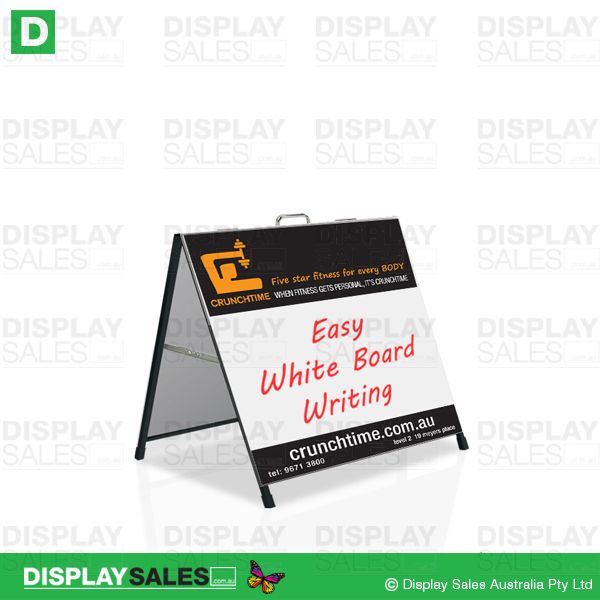 Colourbond A-Frame 600mm X 600mm With Whiteboard application, Full color Header & Footer (Double Sided)