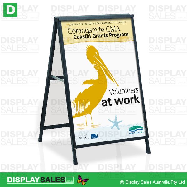 Corflute A-Frame Sign. With Slide-in Graphic Panels, Including Full Color Print (Double Sided)