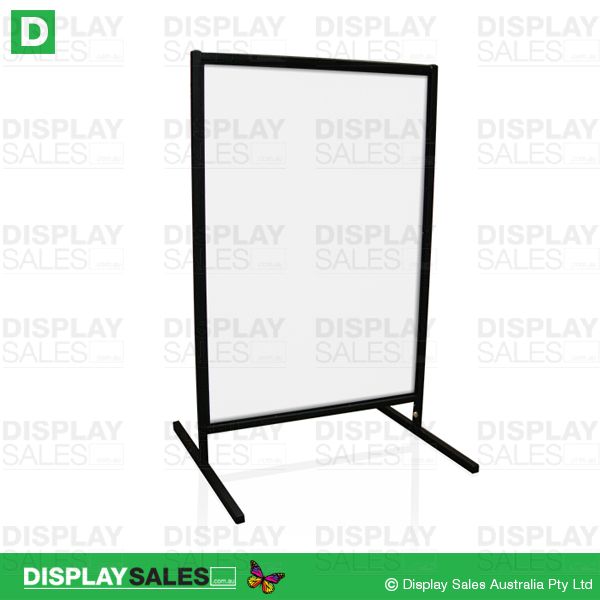 T-Frame Sign with Slide-in Blank White Corflute Panels 600mm X 900mm