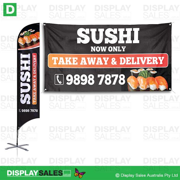 TAKE AWAY SUSHI sign Package deal