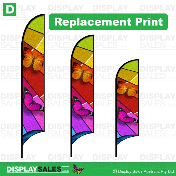 Feather Flag Replacement Graphics Panel ( Fabric Panel only ! )
