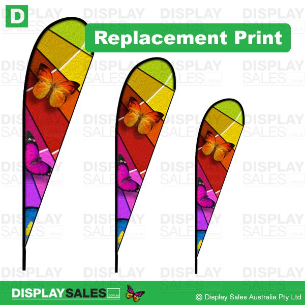 Teardrop Flag Replacement Graphics Panel ( Fabric Panel only ! )