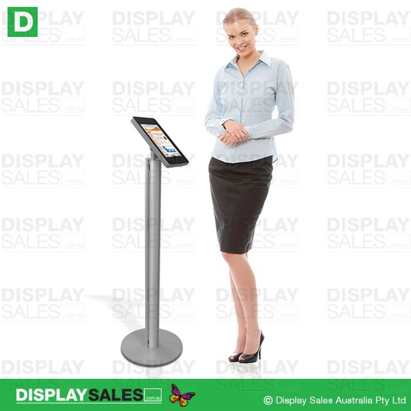 iPad Kiosk stand - Polex (Lockable, Floor stand, Silver)