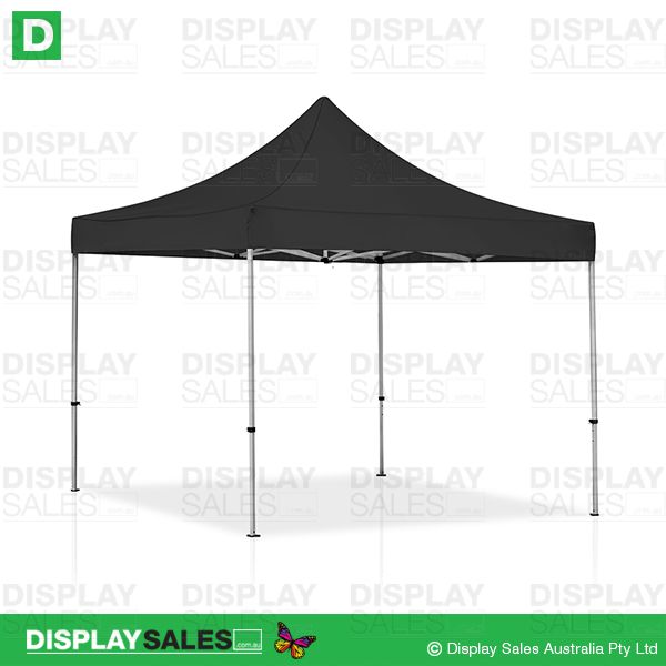 Folding Marquee - 3m x 3m System With Black Roof