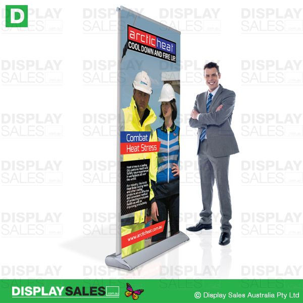 Deluxe Double Sided Pull Up Banner -  85cm Wide