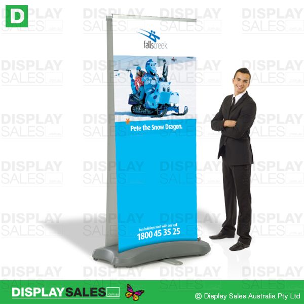 Outdoor Water Base Pull Up Banner - Double Sided, 79cm Wide