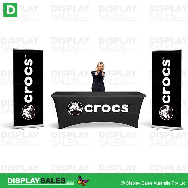 2 X Rollup Banners + Printed Table Cloths Package