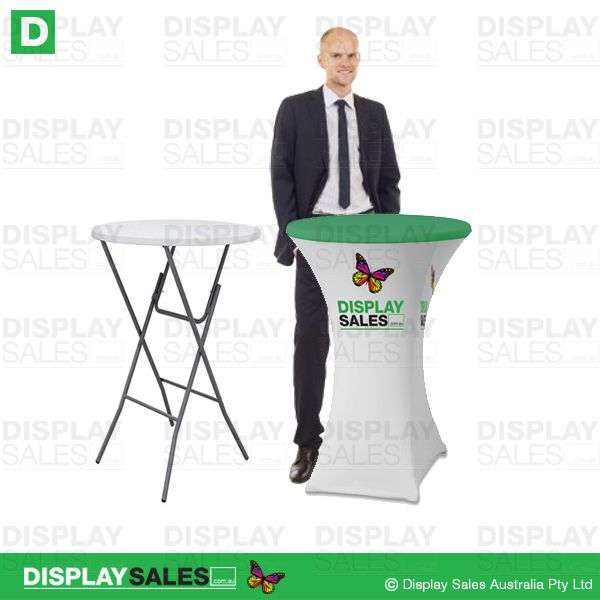 Bar Cocktail Round table Stretch Printed Table Cover