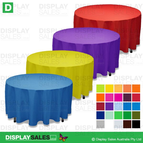 Round Table Cloths  - Blank (No Print), One Colour