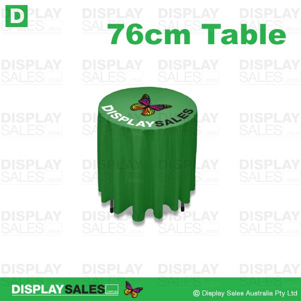 Round Table Cloths (760mm Diameter) - Full Colour Printed (Custom Printed)