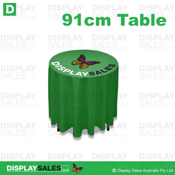 Round Table Cloths (910mm Diameter) - Full Colour Printed (Custom Printed)