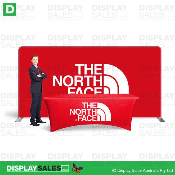 Media Wall + Printed Table Cloths Package