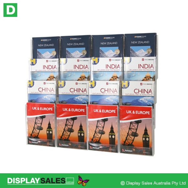 16 X A4 Pocket Standard Linking Wall Display Kits 