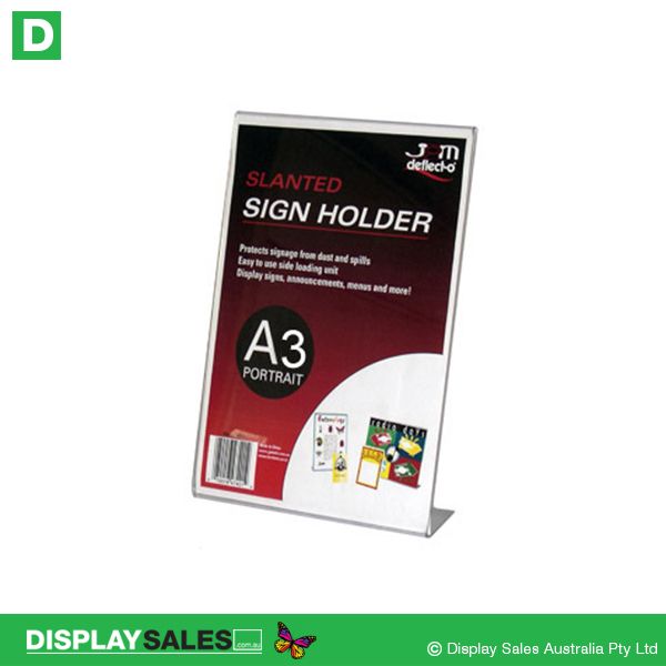 A3 Size Slanted Sign Holders, Portrait - 47601