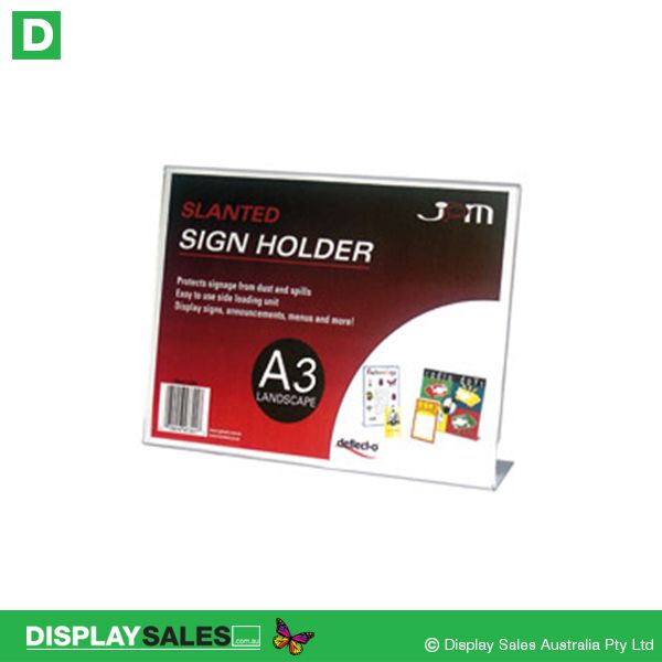 A3 Size Slanted Sign Holders, Landscape - 47611