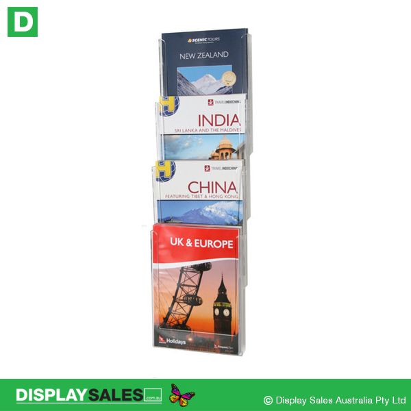 4 X A4 Pocket Standard Linking Wall Display Kits 