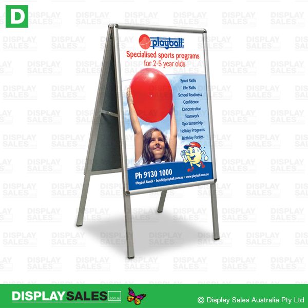 Economy Snap Lock A-Frame - (Clip frame), Double Sided - A1 Poster (Round Corners)