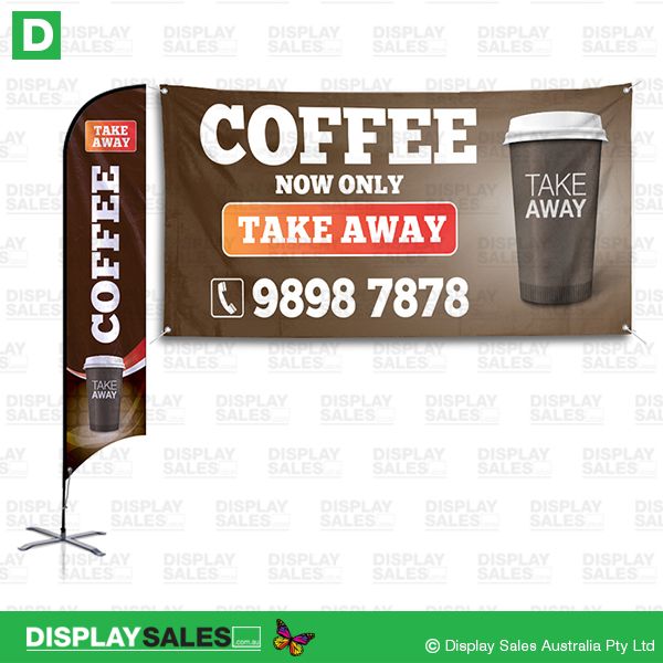 TAKE AWAY COFFEE sign Package deal