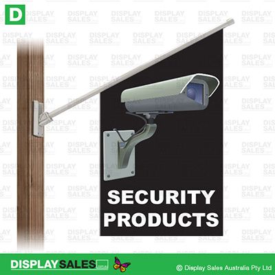 Point-sign flag -  "SECURITY PRODUCTS"
