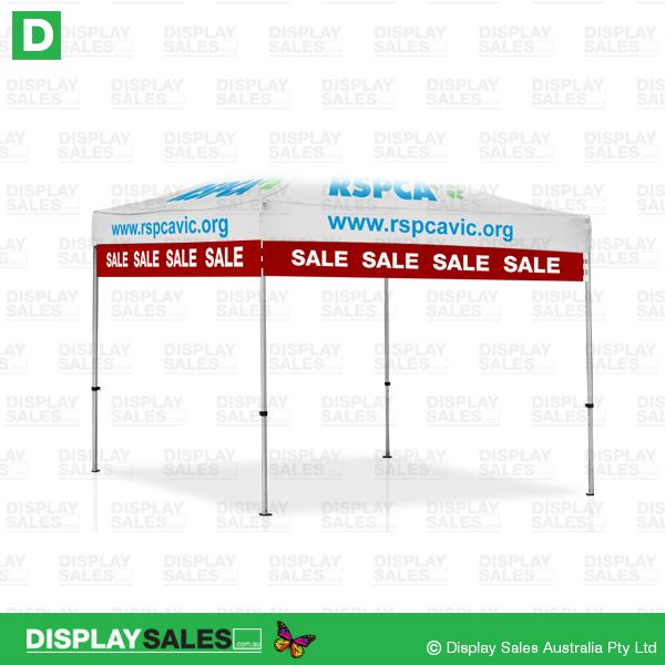 Folding Marquee (3x3) - Valance Banner, Full colour printed 