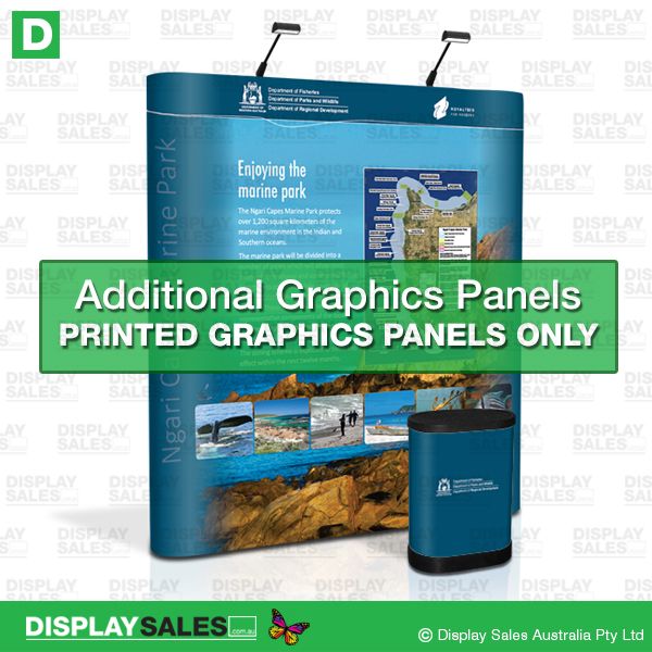 Replacement Graphics Panel For 6ft Straight Popup Display  (Panels only !)