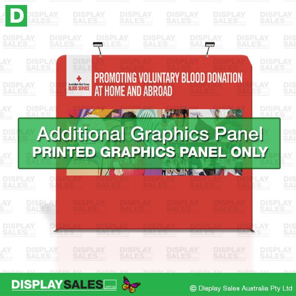 Replacement Graphics Panel For 8ft Straight Wavleine Display  ( Fabric Panel only ! )