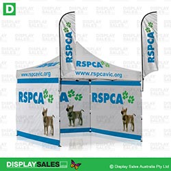 Custom Printed (3 X 3) Marquee + 2 x Feather Flags Package
