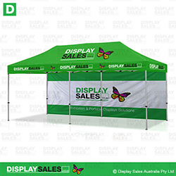 Folding Marquee 3m X 6m System With Full Color Branded Roof & Back Wall