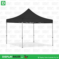 Folding Marquee - 3m x 3m System With Black Roof