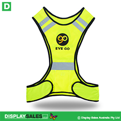 Custom Printed Fluorescent Safety X-Vest