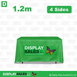 4ft Deluxe 4 Sided Table Cloth - Full Colour Printed (Custom Printed)