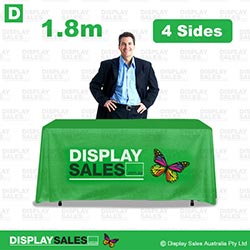 6ft Deluxe 4 Sided Table Cloth - Full Colour Printed (Custom Printed)